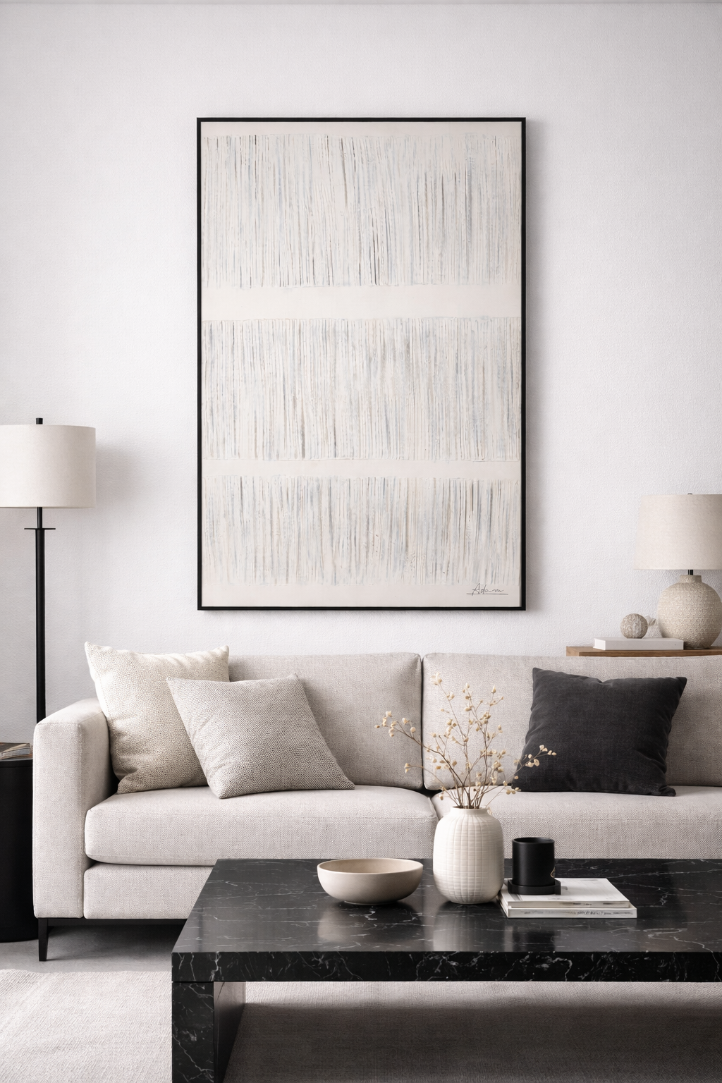 Whispered Lines – Minimalist Textured Harmony