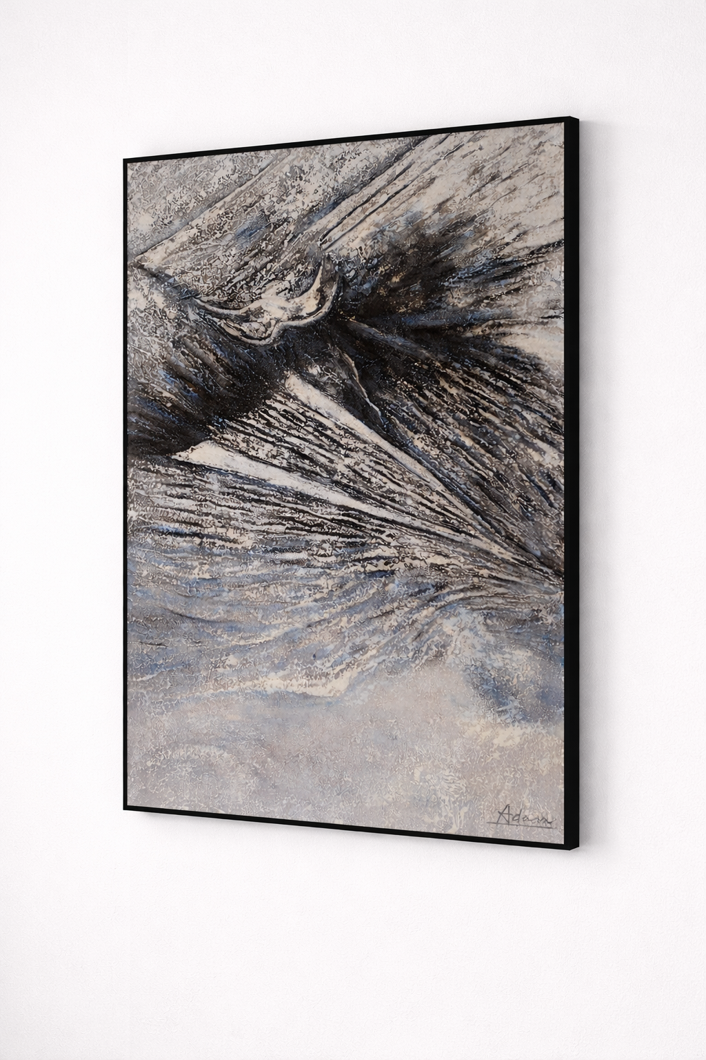 Whispers of Movement – Hand-Painted Abstract Wall Art