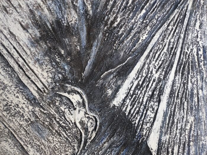 Whispers of Movement – Hand-Painted Abstract Wall Art - Image 3