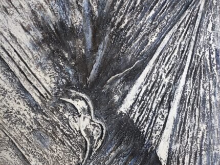 Vertical Textured Abstract Hand Painted Wall Art UAE | Modern Statement Canvas
