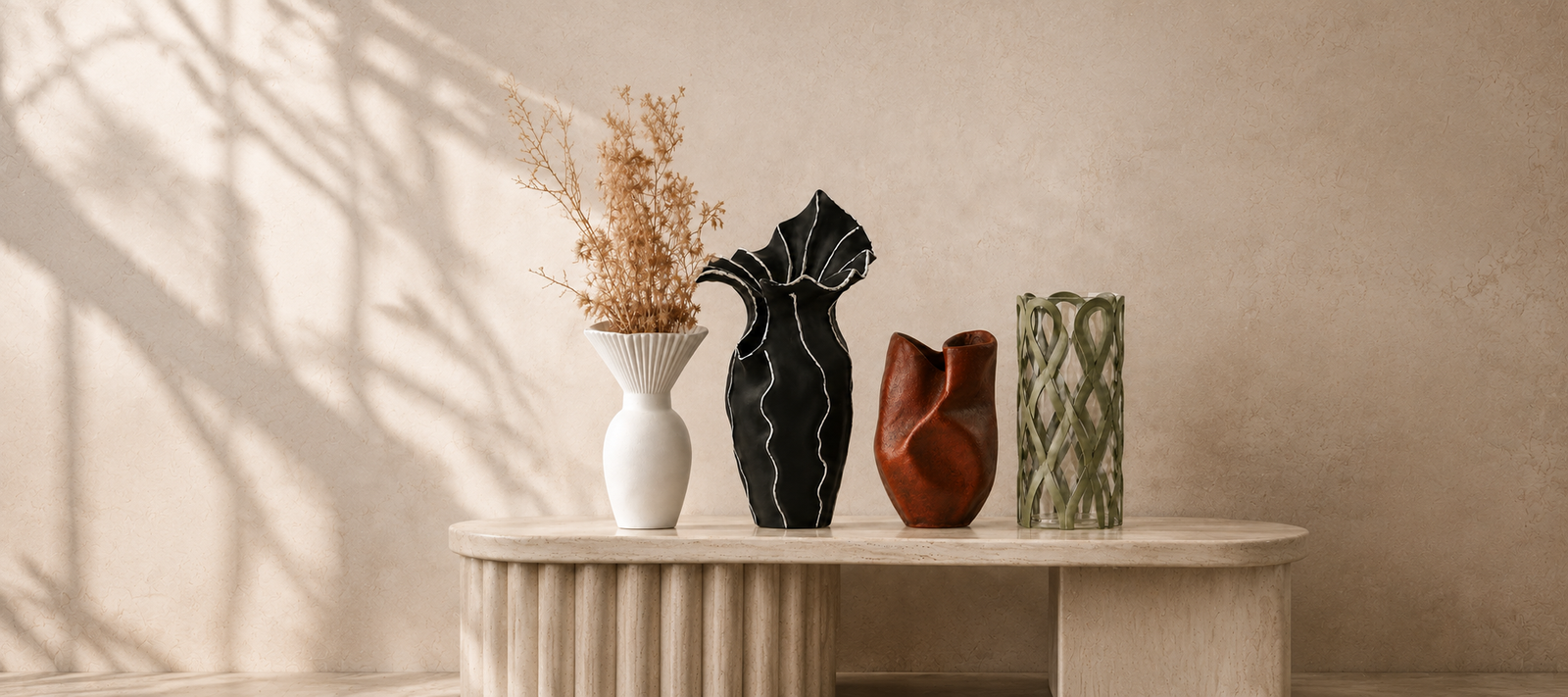 MAZART decorative vases collection in UAE