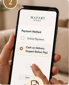 Select the optional inspection-before-payment service at checkout